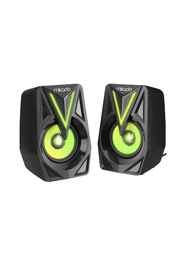 Mıkado Md-s23 Glare, 6w, 1+1, Masaüstü, Rgb Aydınlatma, Usb, Siyah Kasa, Speaker