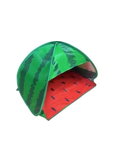 Prestigegoods İç Dış Otomatik Güneşlik Kafalık Çadırı M 70x50x45cm Karpuz Yeşil Yeşil