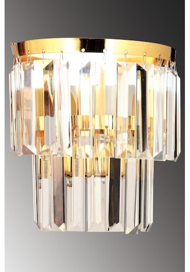 İstanbul Avize Tokyo Tekli Gold Aplik Altın