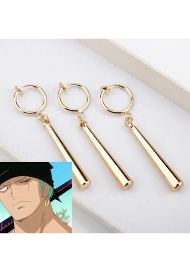 BANDAI One Piece - Roronoa Zoro Küpe (3'lü Set) Çok Renkli