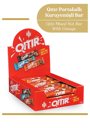 Portakallı Kuruyemişli Bar 30 G X 12 Adet