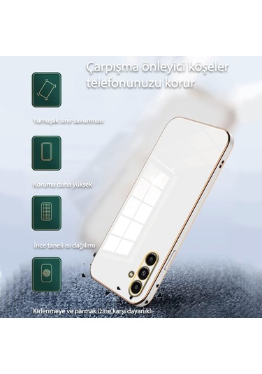 Samsung Uyumlu Galaxy A05 Kılıf Volet Luxury Seri Kamera Korumalı Silikon Kapak