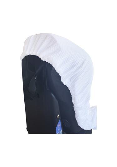 4katlı Müslin Bebek Oto Koltuk Kılıfı Lastikli %100pamuk Beyaz