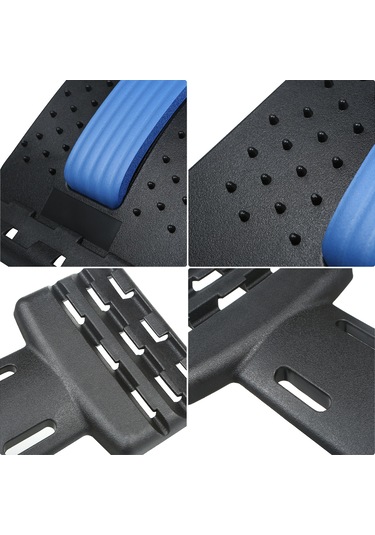 Gajeena Bel Ağrısı İçin Manyetik Masaj Ve Germe Cihazı, Mavi-siyah Renk, Lumbar Düzeltme Aparatı Siyah - Mavi