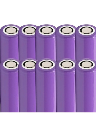 10 Adet 3.7v Şarjlı 18650 Lityum Pil 1200mah Şarj Edilebilir