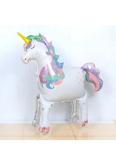 Plato Kızlar İçin Standlı Unicorn Işıldayan Top 460108960 BEYAZ