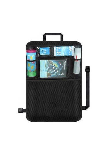 Novahub Araba Koltuk Anti-çizme Saklama Çantası, Araba Arka Koltuk Çok İşlevli Asma Çanta Siyah Siyah