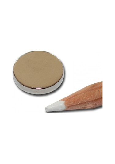 10 Adet Çap 15Mm X Kalınlık 3Mm Güçlü Yuvarlak Neodyum Mıknatıs