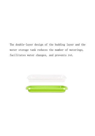 Sones 5 Adet Fasulye Filizi Çimlenme Tepsisi Topraksız Kültür Fide Saksısı Yeşil