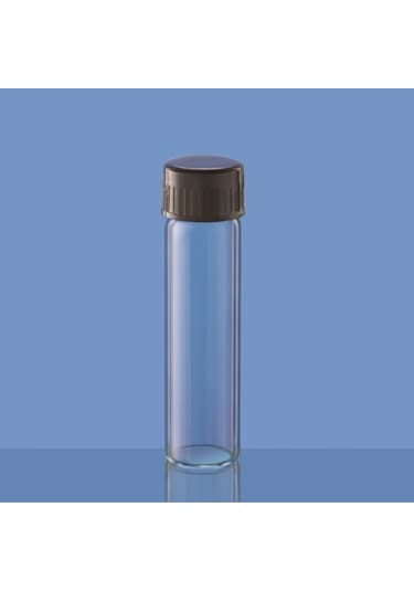 Cam Deney Tüpü Düz Tabanlı Pp Vida Kapaklı - 25X95 Dibi Düz