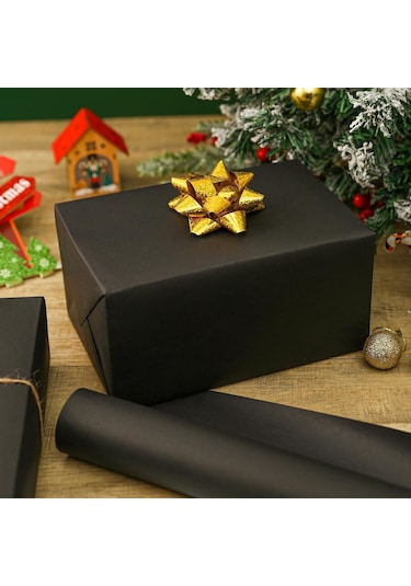 Roco Paper Siyah Ambalaj Kağıdı Çift Yüzlü 80 Gr. 10 Adet 70 100