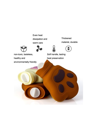 Silikon Mikrodalga Fırın Isıtma Suyu Enjeksiyonlu El Çantası, Renk: Açık Sarı