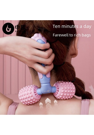 Skycity Kedi Parmaklıklı Silikon Yoga Masaj Aleti - Bacak Kasları Gevşetici, Fitness Egzersizleri İçin Taşınabilir Y-shape Roller Çok Renkli