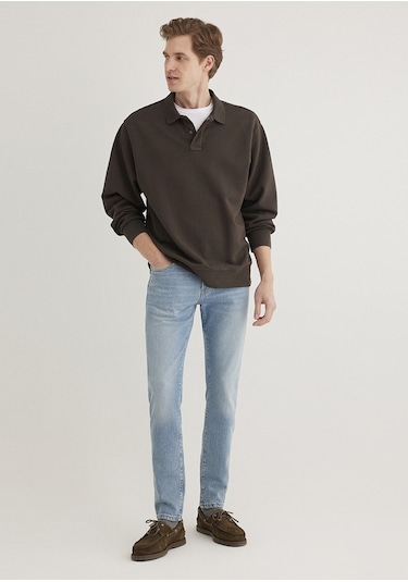 Mavi - James Classic Denim Puslu Açık Mavi Jean Pantolon 0042486407 Mavi