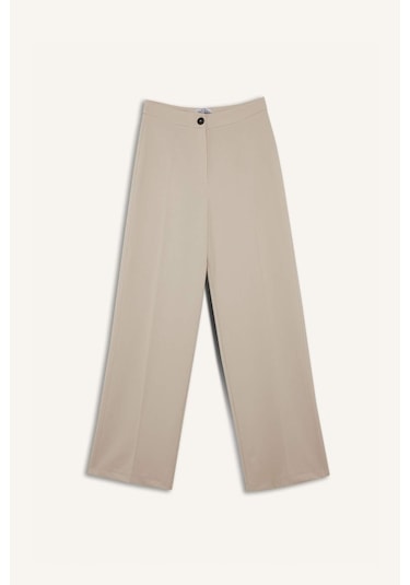 DeFacto Standart Boy Kumaş Palazzo Pantolon Wide Leg Geniş Bol Paça Basic Düz Yüksek Bel C6402AX25SPBG644