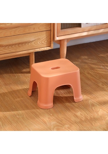 Sones Plastik Tabure Kalınlaştırılmış Ev Basit Küçük Bank, Renk: Turuncu Küçük