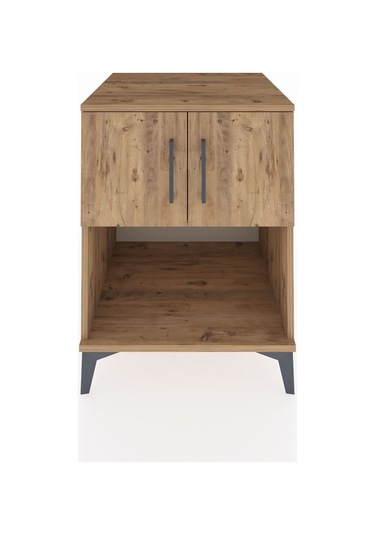 Kronos Komodin 2 Raflı 2 Kapaklı 60x59x80 Çam-çam Atlas Çam