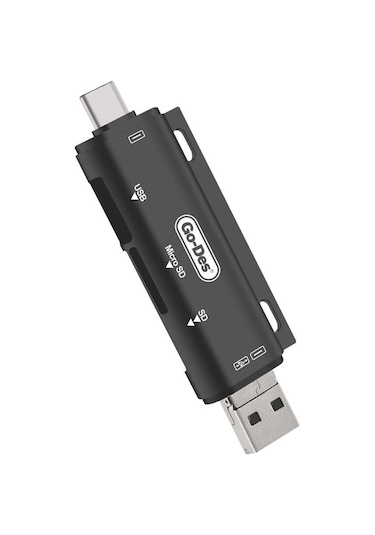 Go Des GD-DK108 3 in 1 OTG Hafıza Kart Okuyucu - ZORE-253398