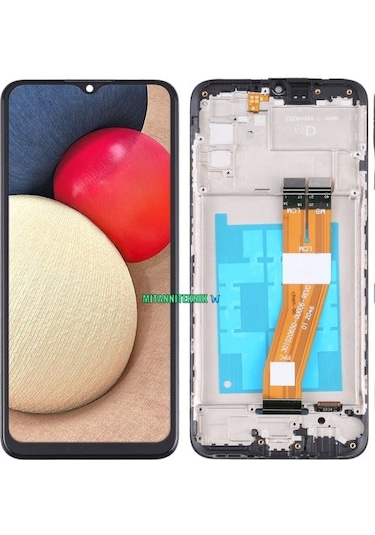 Samsung Galaxy A02S Sm-A025F Lcd Ekran Dokunmatik Çıtalı