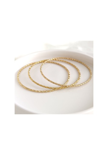 6,7 Cm Çelik İnce Desenli Ajda Bilezik 1 Adet Beyaz