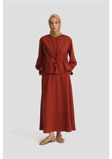 Armine Çift Tünelli Takım 25y6016 Koyu Kırmızı Koyu Kırmızı