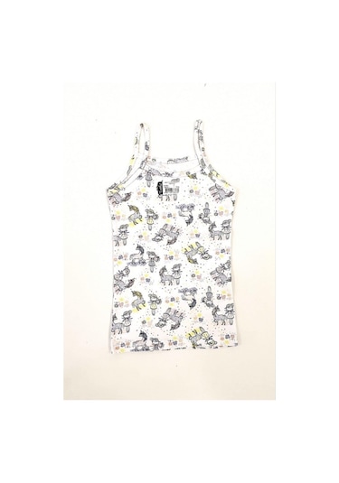 Tutku Kız Çocuk Elastan Empirme Ip Askı Atlet 6 Adet