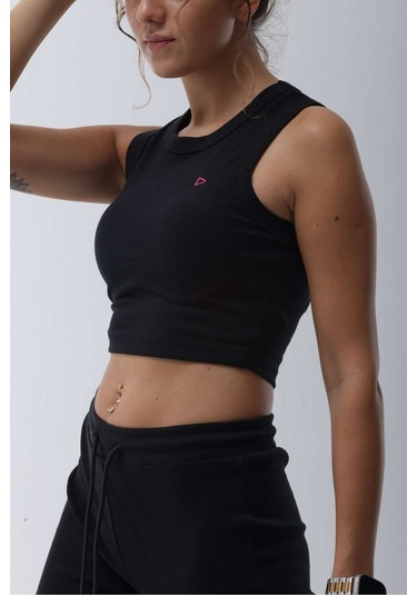 Kaşkorse Siyah Fitilli Bra Siyah