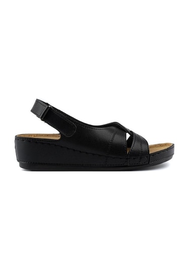 Roy Jones 1817 Siyah Comfort Casual Anatomik Rahat Kalıp Sandalet Siyah
