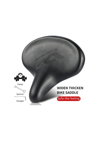 Skycıty Bisiklet Selesi - Şok Emici Geniş Rahat Minder, Yansıtıcı Kayışlı Konforlu Taban Çok Renkli