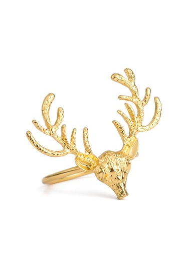 Pazly Noel Şükran Günü Metal Peçete Halkaları - Eşsiz Tasarımlı, Premium Çinko Alaşımı, Yeniden Kullanılabilir, Zarif Masa Dekorasyonu İçin Mükemmel 1