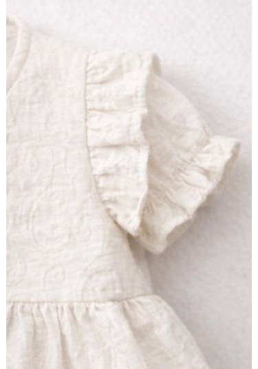 Baby Corner Fırfırlı Kız Bebek Elbise Bej