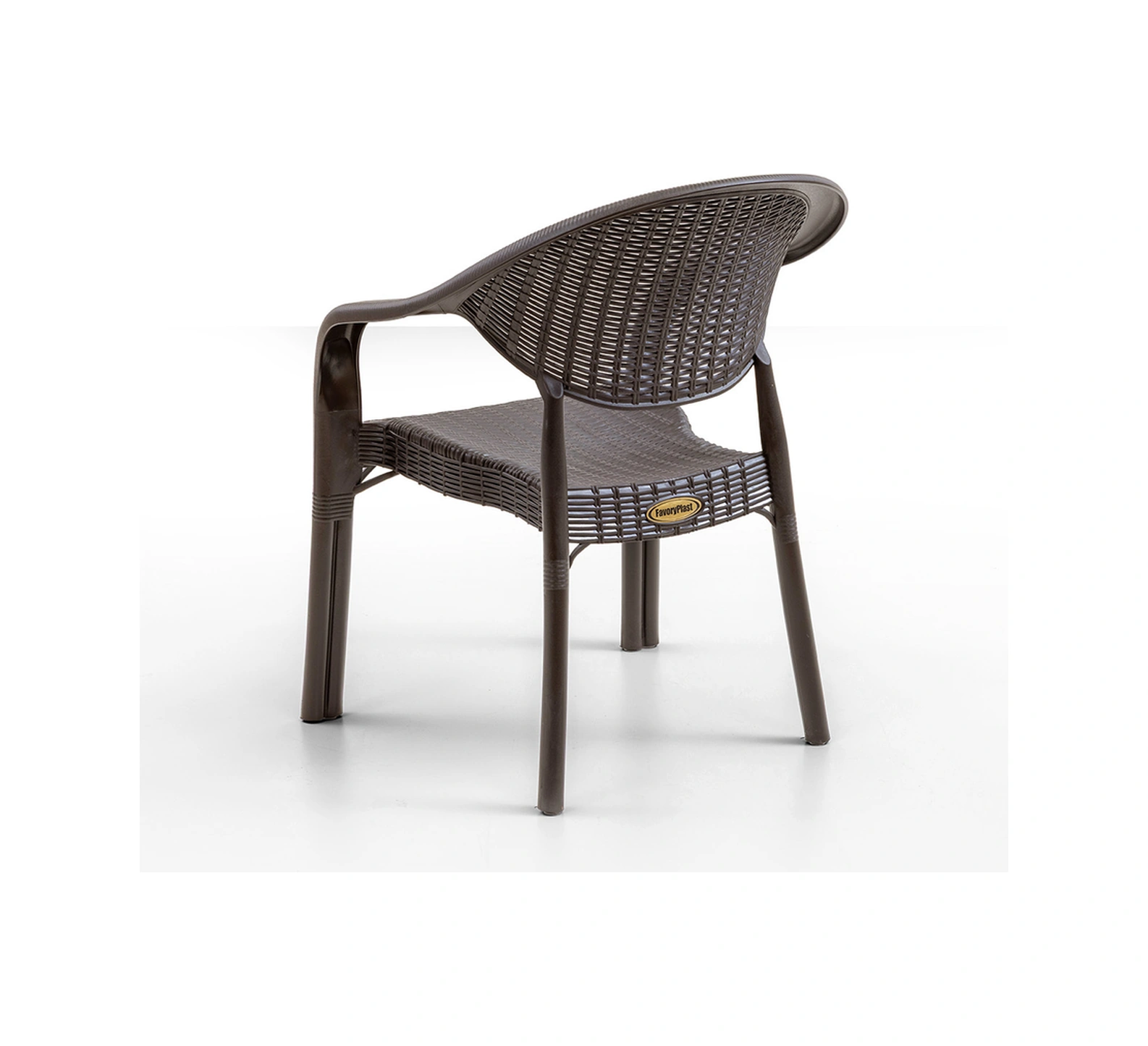 Bamboo 4'lü Rattan Sandalye Kahve Kahve