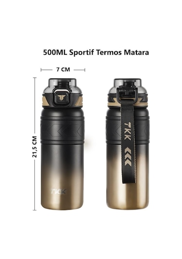 Tkk Çelik Termos Matara 500 Ml Golden