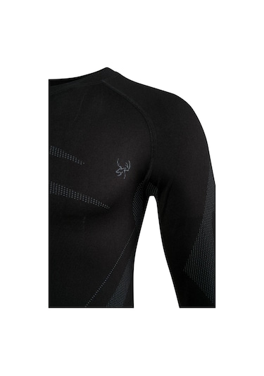 2as Erkek Heatwave Seamless Baselayer Üst İçilk Siyah/gri 001