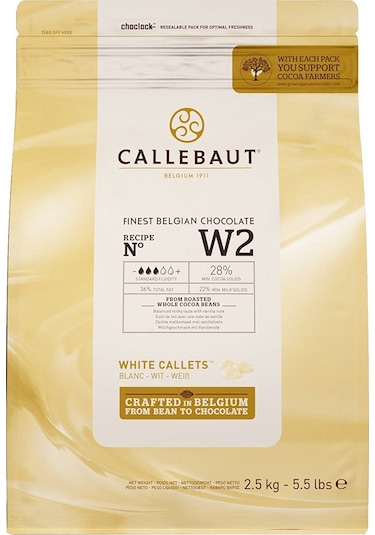 Callebaut Beyaz Çikolata 2500 G