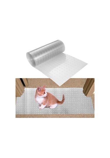 Homyl Kedi Halı Koruyucu Mat Temizle Kediler Çizilmeye 31cmx160cm