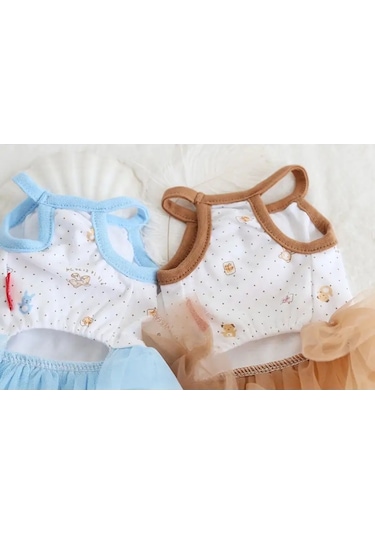 Best Golden Monkey Köpekler İçin Yazlık Jabotlu Elbise 165331365