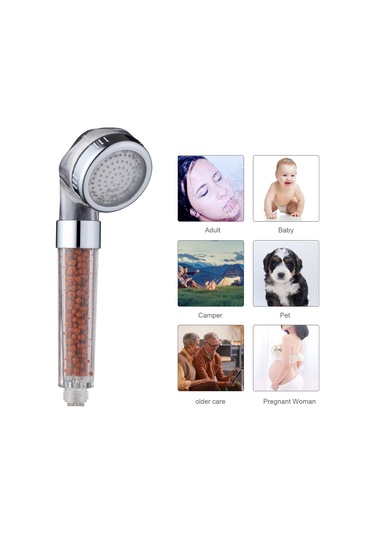 Geeroyoo "7 Renkli Led Filtreli Duş Başlığı - Su Tasarruflu & Otomatik Renk Değiştiren" Diğer