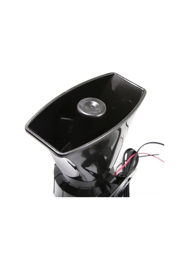 Kangvka 12v 100w 7 Ton Sesli 110db Güçlü Uyarı Hoparlörü - Plastik Siyah, Mikrofonlu, Araçlar İçin Dayanıklı Alarm