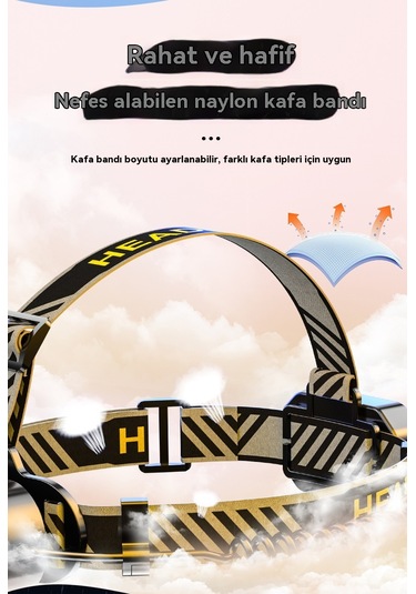 Jian Fan 8led Güçlü Işık Siyah