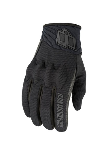 Icon Antem 3 Korumalı Kadın Motosiklet Eldiveni Siyah