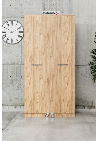 Art 2 Kapaklı Erzak Kiler Mutfak Dolabı Atlantik Çam