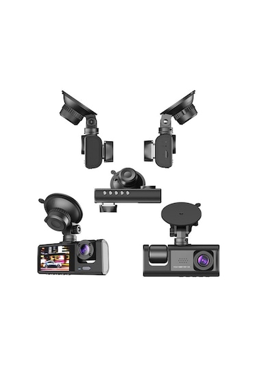 Tongxida 3 Kameralı 1080p Araç Kamerası: Gece Görüşlü, Wifi Bağlantılı, 140 Geniş Açı, 32gb Hafıza Kartı Dahil, Ipx6 Koruma