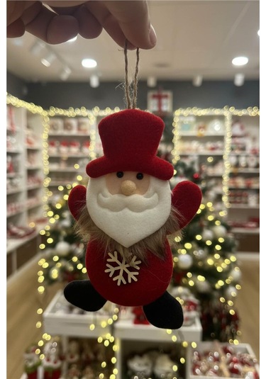 Yılbaşı Ağaç Süsleri Koleksiyonu- Kırmızı Beyaz Sakallı Noel Baba Süsü