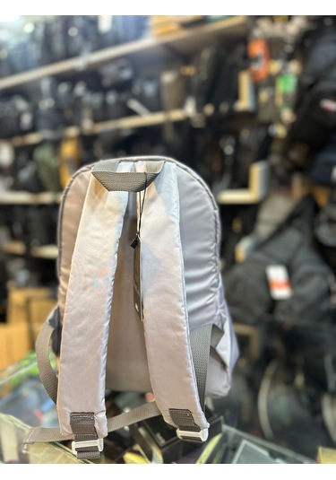 Bagslab Gri Su Geçirmez Kumaş Sırt Çantası 1069 Gri - Beyaz