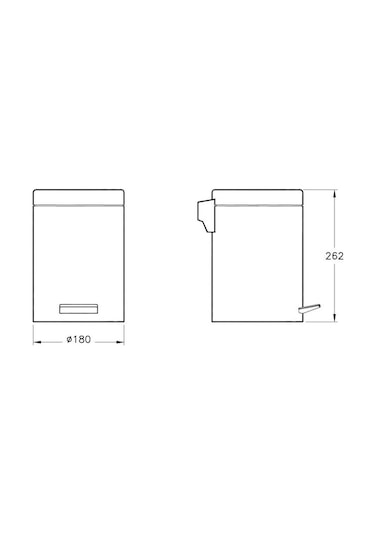 Arkitekta Çöp Kovasi (3 Lt) Krom A44054 Krom