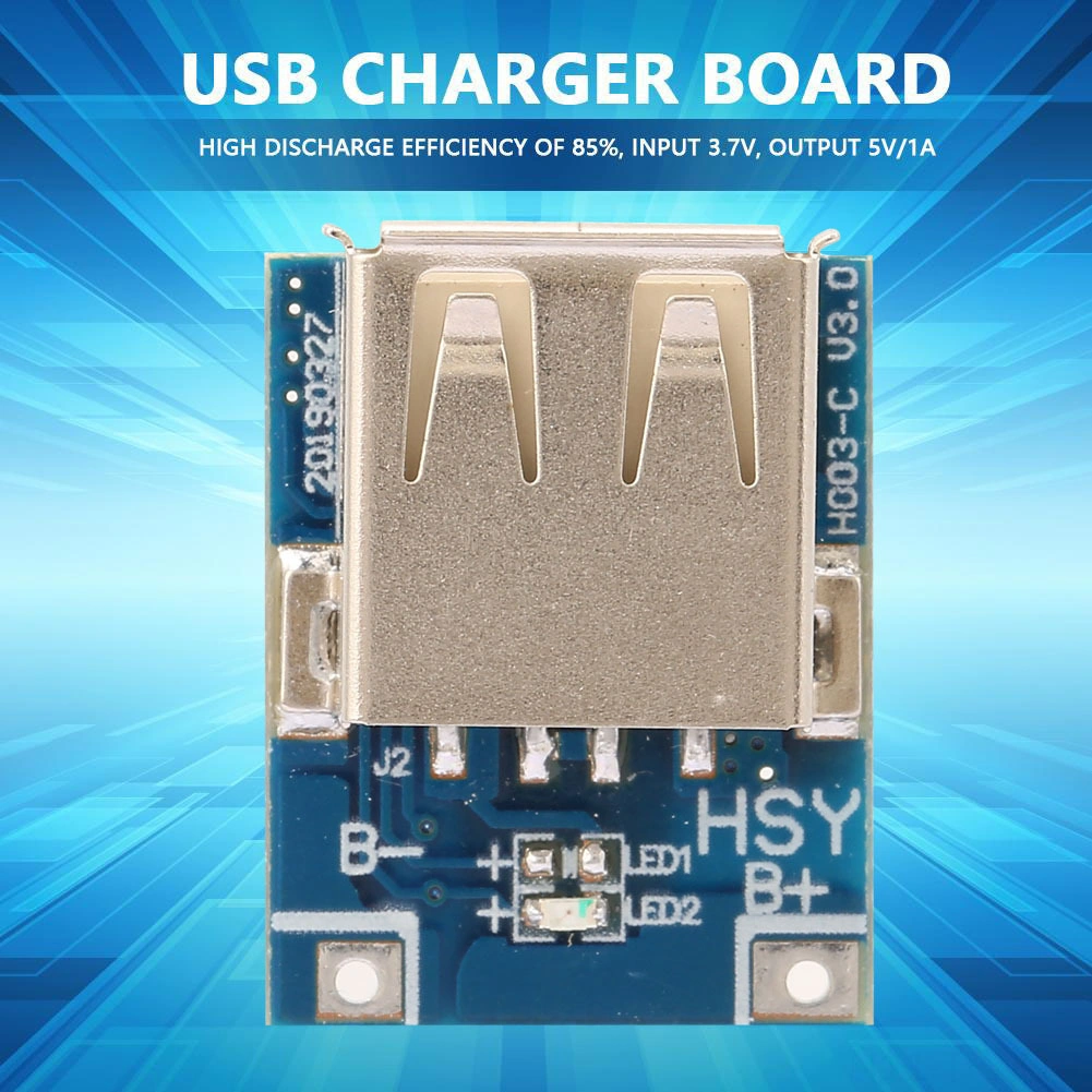 Tenfowee 10 Adet 3.7v Girişli 5v/1a Çıkışlı Usb Şarj Modülü - Yüksek Verimlilikli Dıy Şarj Devresi Kartı