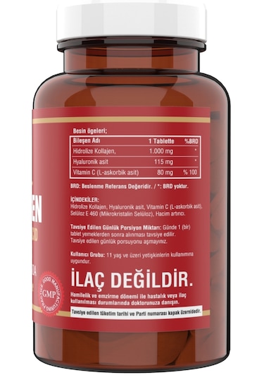 Ncs Hidrolize Collagen Hyaluronic Acid C Vitamini 2 Kutu180Tablet