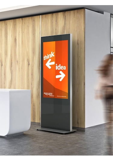 Cletech C01 55" Digital Signage Totem + iiYama LH5560UHS-B1AG Signage Monitör