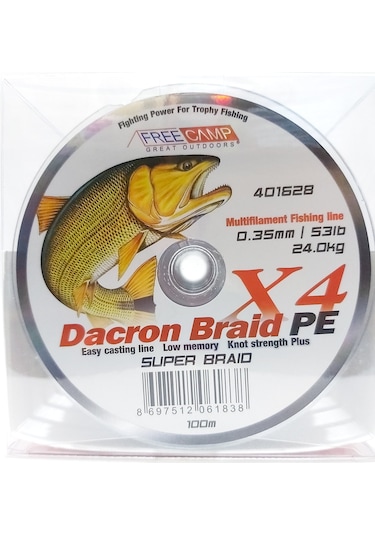 Free Camp Dacron Braid Ip Misina 0.35Mm 100 Metre